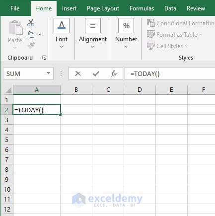 TODAY-Excel formula to Calculate Age on a Specific Date
