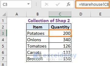 Linking Formula to Update One Excel Worksheet from Another Sheet Automatically 