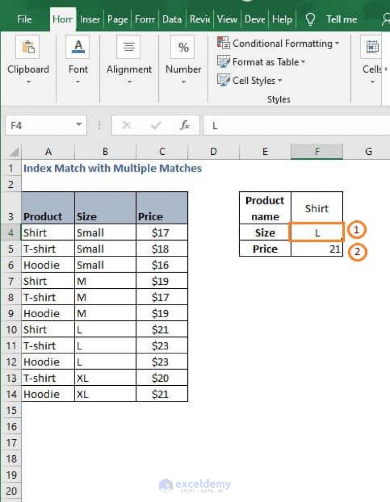 Index Match With Multiple Matches In Excel 5 Methods ExcelDemy