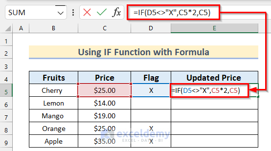 Check If One Cell Equals Another & Then Return Another Cell in Excel Using IF Function with Update