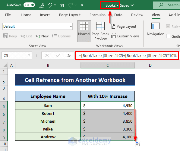 Excel Formula to Copy Cell Value from Another Sheet
