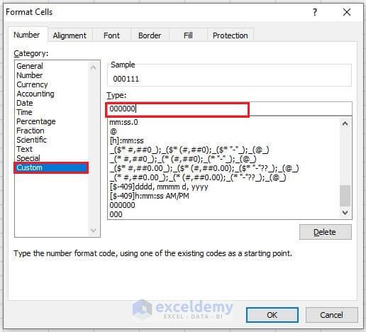 Format Cells Dialogue Box in Excel