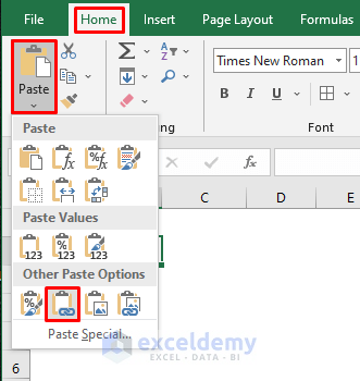 Using Paste link Feature to Automatically Update One Worksheet From Another Sheet