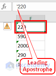 Identify number stored as text in Excel