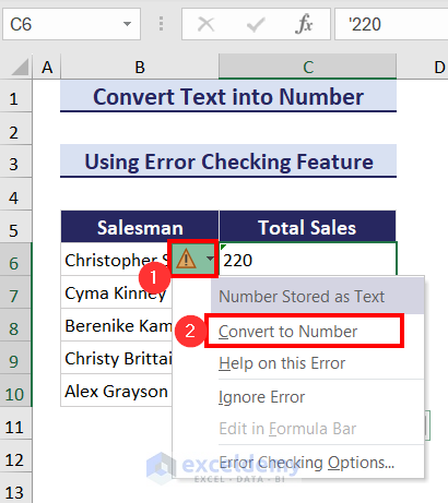 Using Error Checking Feature