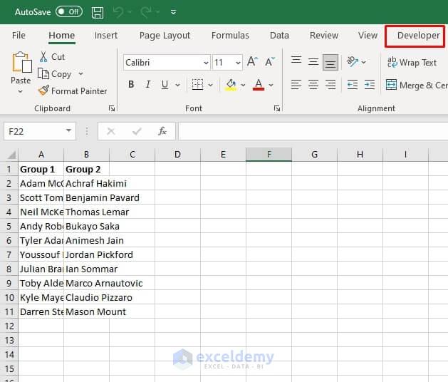 Insert VBA Codes to Make All Cells Same Size in Excel