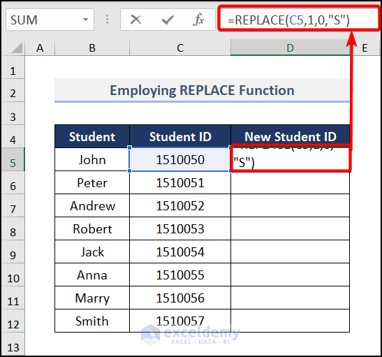 Adding Text to the Beginning of the Cell in Excel formula