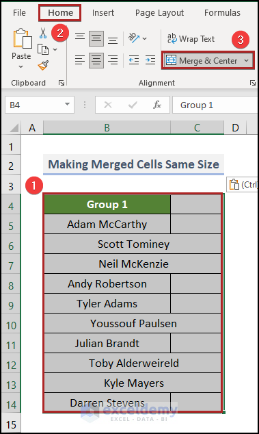 Unmerging Cells