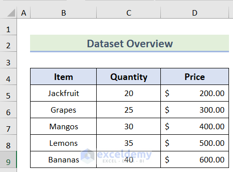 Dataset to Move Rows in Excel Without Replacing