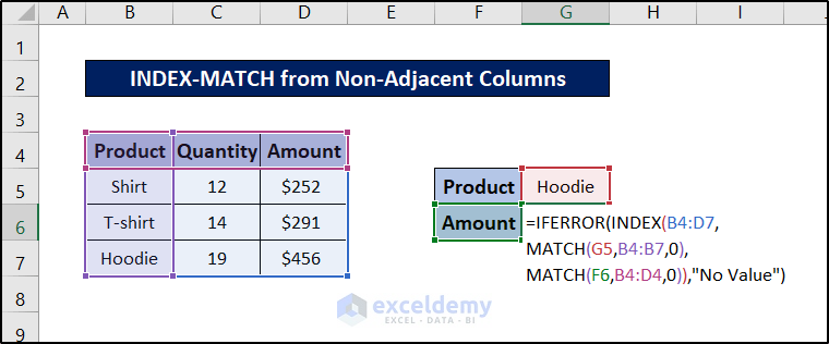 index match with multiple matches from non-adjacent columns