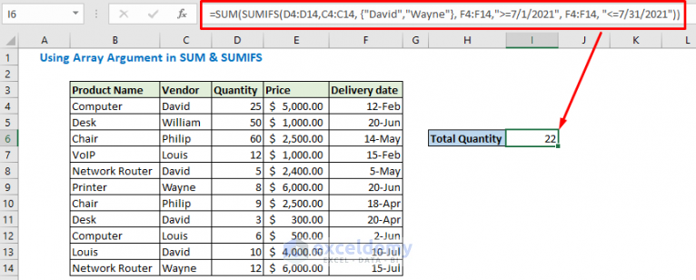 Help With Array In A Sumifs Formula – TMBI