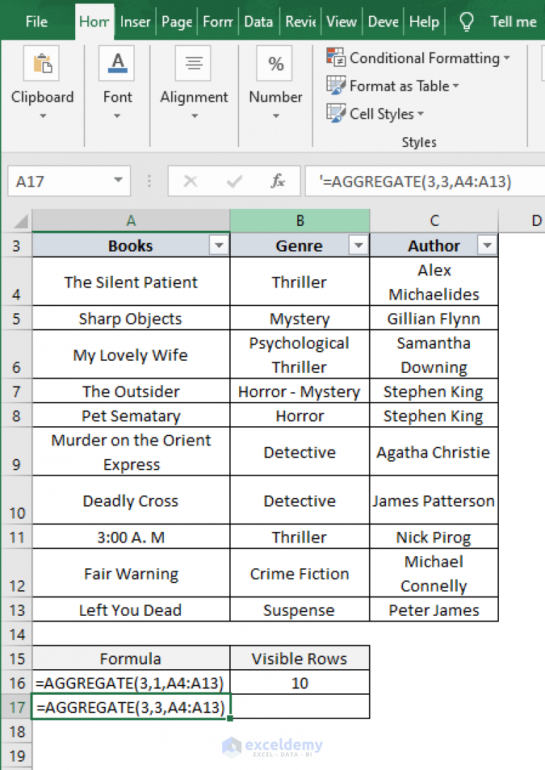 Excel Range Visible Rows : 5 Ways to Select Visible Cells in Microsoft ...