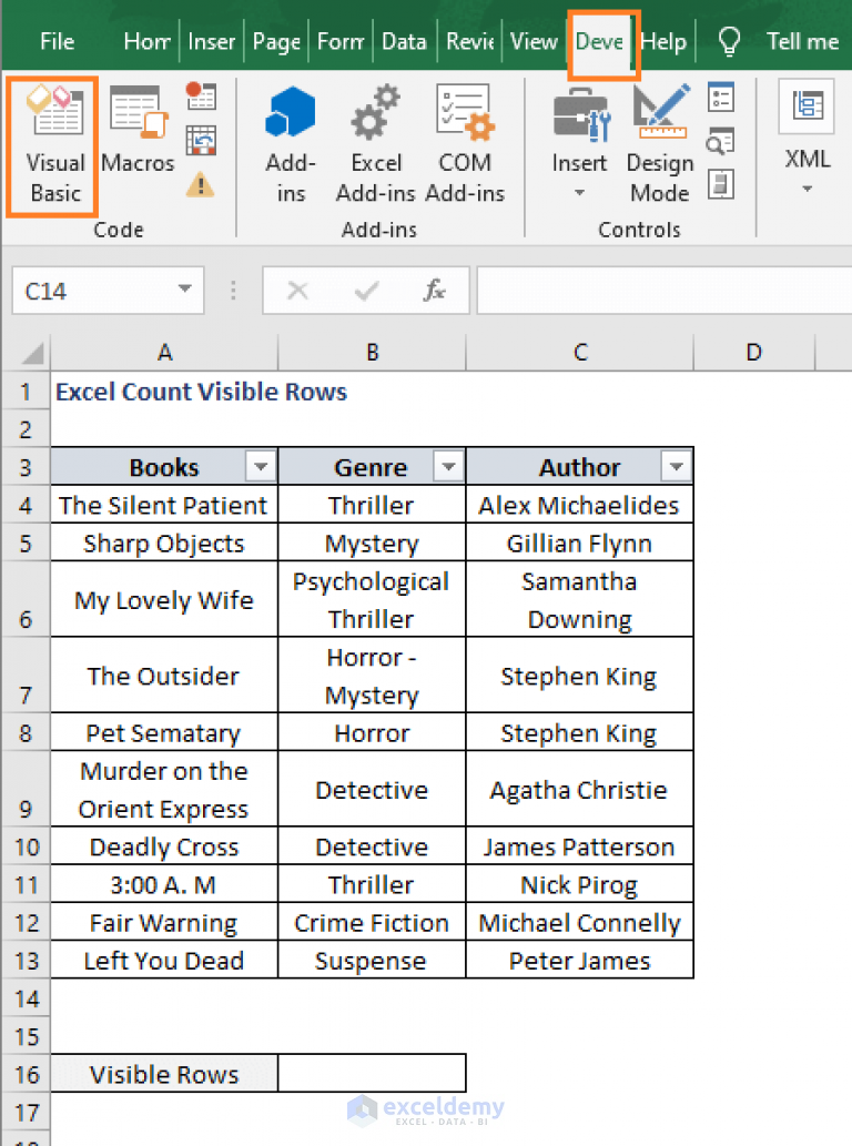 Excel Count Visible Rows Formula And VBA Code ExcelDemy