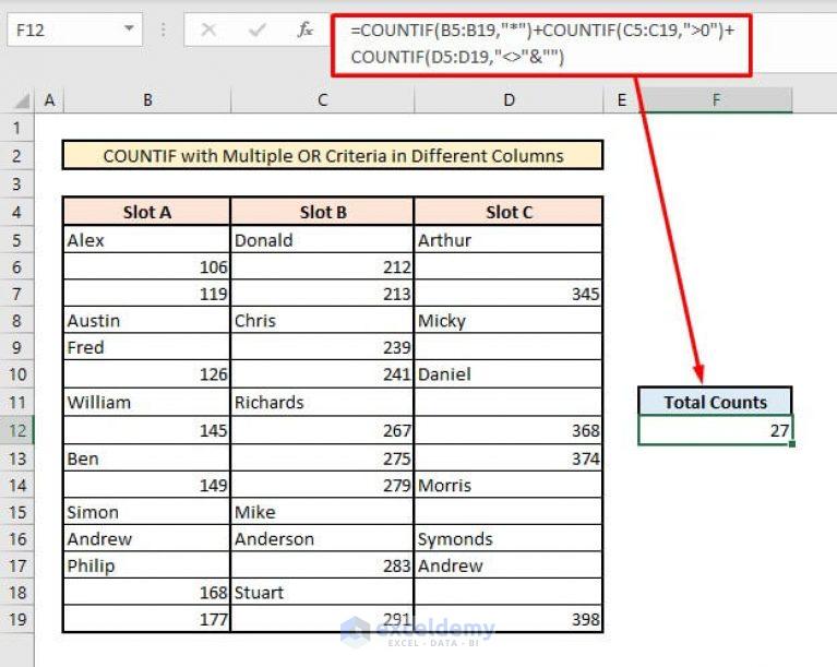 how-to-count-multiple-columns-in-excel-using-countif-quora-riset