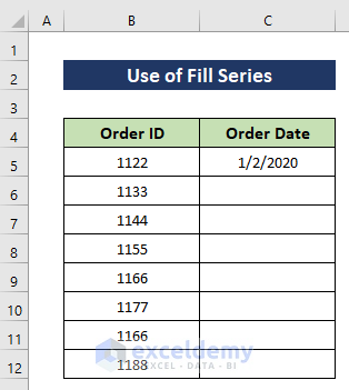Using Fill Series Option to Add 1 Month to Date in Excel