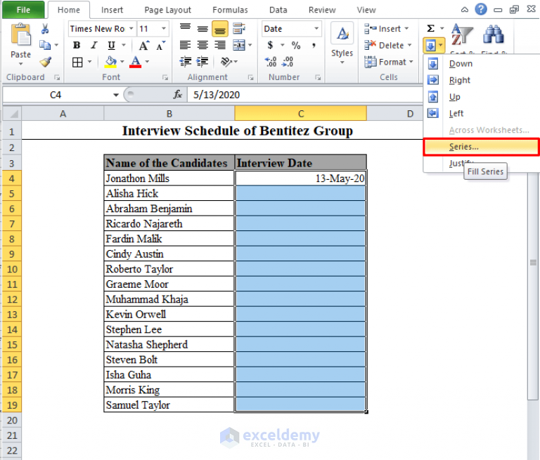 How To Add Dates In Excel Automatically ExcelDemy