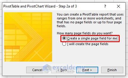PivotTable and Pivot Chart Wizard in Excel