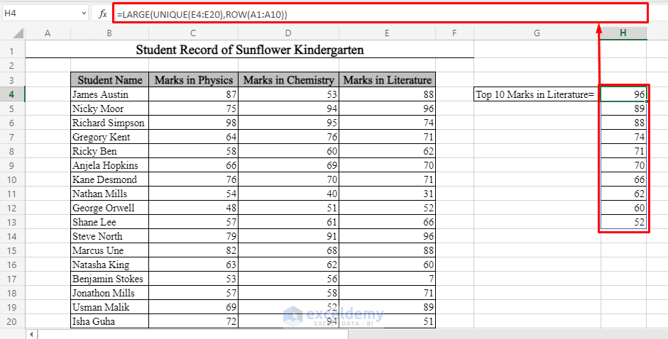 Excel Top 10 Values With Criteria Printable Templates - vrogue.co