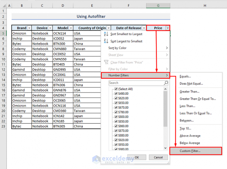 how-to-filter-multiple-rows-in-excel-11-suitable-approaches-exceldemy