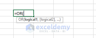 OR- Excel OR Function