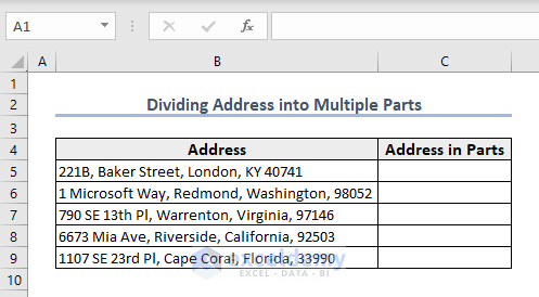 10-dataset to divide address into parts