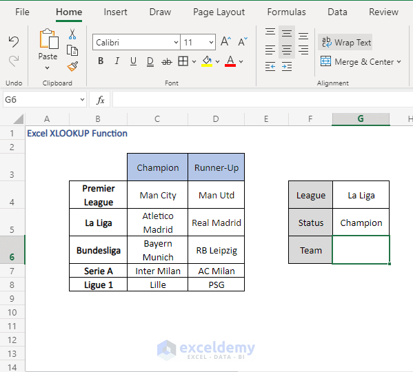 multi-way fetch - criteria - Excel XLOOKUP Function