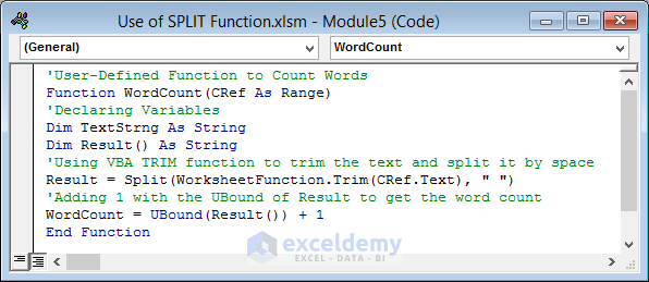 13-vba code to count words in a string