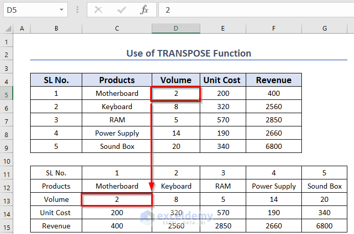 How to Solve TRANSPOSE Function & SPILL Errors in Excel