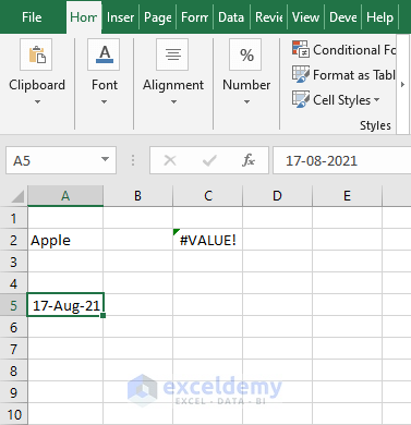 date value - Excel LEFT Function