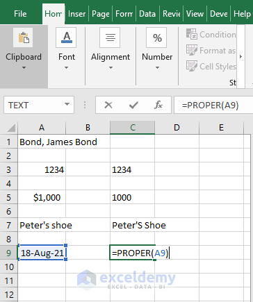 Dates in PROPER - Excel PROPER Function