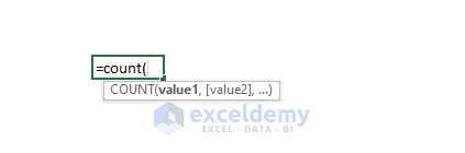 Excel COUNT Function Syntax & Arguments