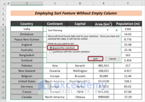 How to Sort Alphabetically and Keep Rows Together in Excel
