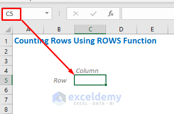 Counting rows using Rows Function