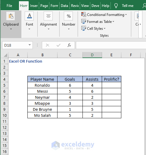 Data3-Excel OR Function