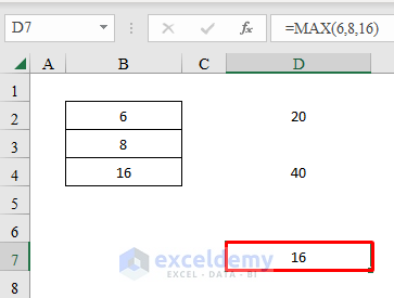 Output with Largest value using the MAX function