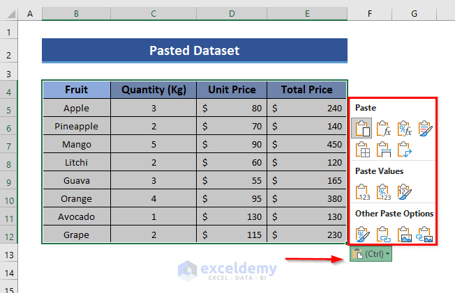 Paste in excel without Changing the Format
