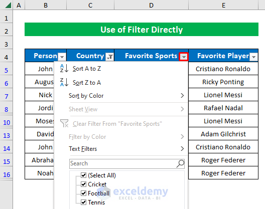 Filtering Multiple Columns to Search Multiple Items
