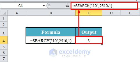 SEARCH Function with Numbers Wrapped as Texts