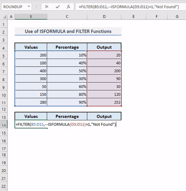 filter cells with formulas in excel overview