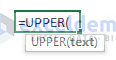upper function syntax
