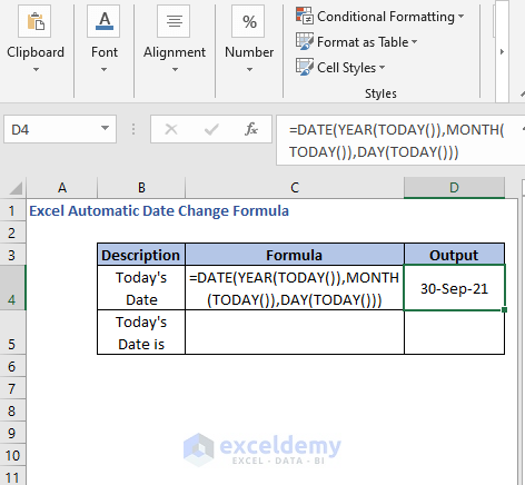 Updated date - complex - Excel Automatic Date Change Formula