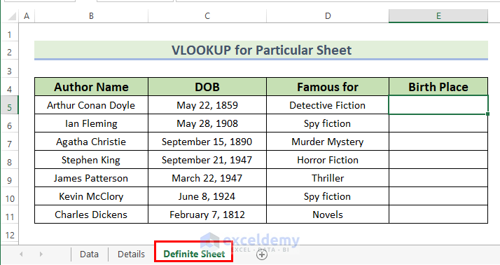 Applying Excel VBA VLOOKUP in Another Worksheet for Particular Sheet