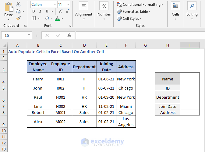 Criteria field - Auto Populate Cells In Excel Based On Another Cell
