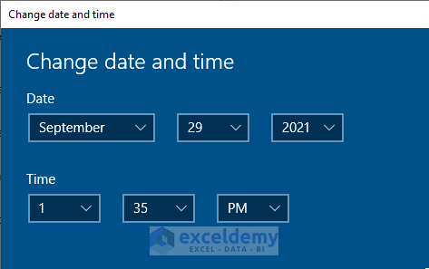 Change date - Excel Automatic Date Change Formula