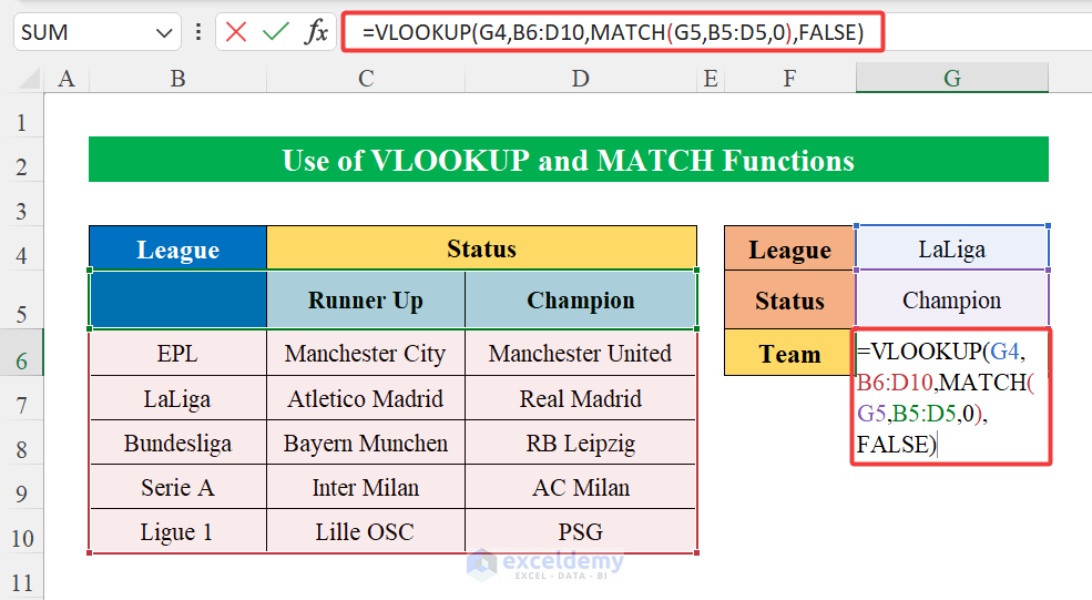 How to Use VLOOKUP with Two Lookup Values in Excel