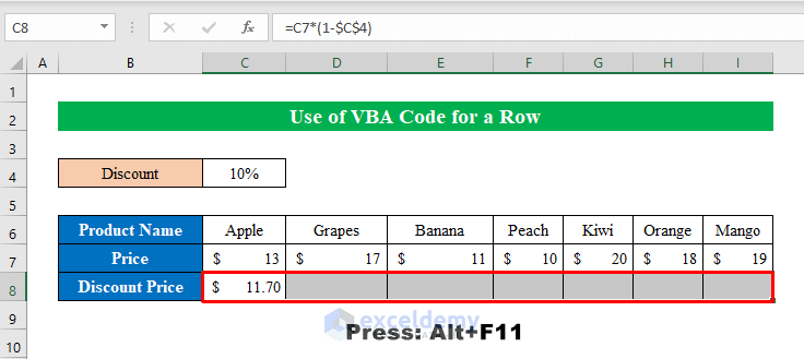 VBA Code to Copy Formula