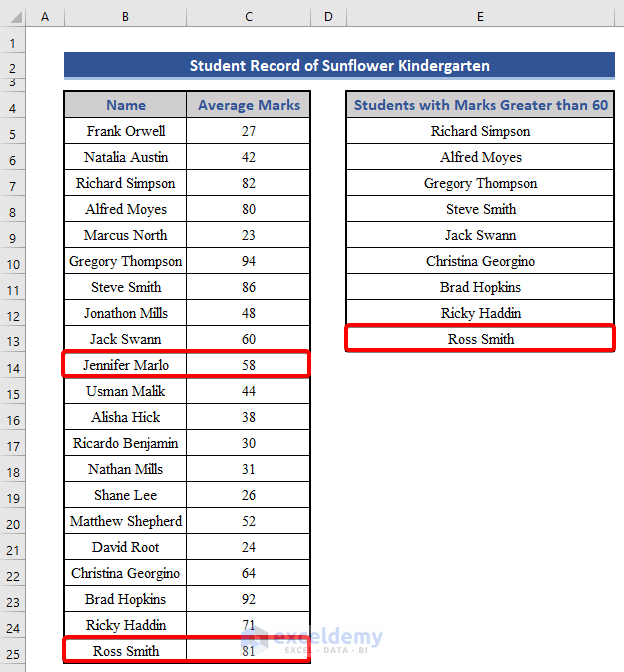 A Dynamic List in Excel