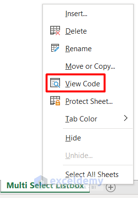 Insert VBA Code to Validated Worksheet