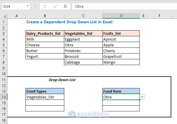 Excel Populate a List Based on Cell Value 