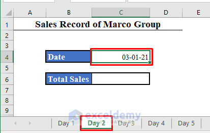 Sequential Dates Entered Across Multiple Worksheets in Excel